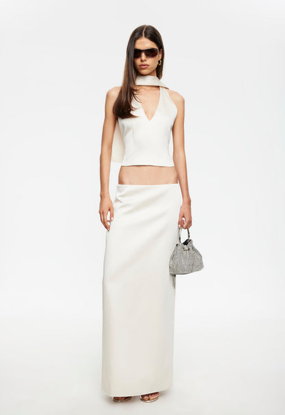 Lioness Fashion Outlets | Front Row Maxi Skirt - Cream