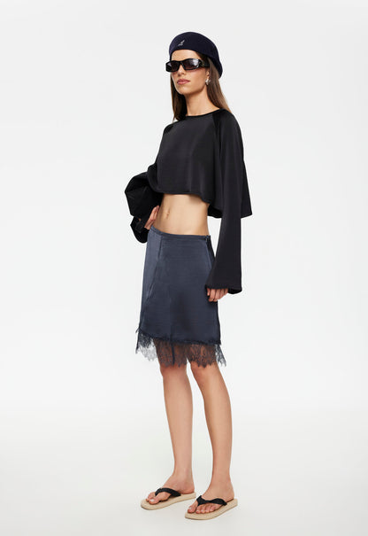 Lioness Fashion Store | Skin Midi Skirt - Petrol