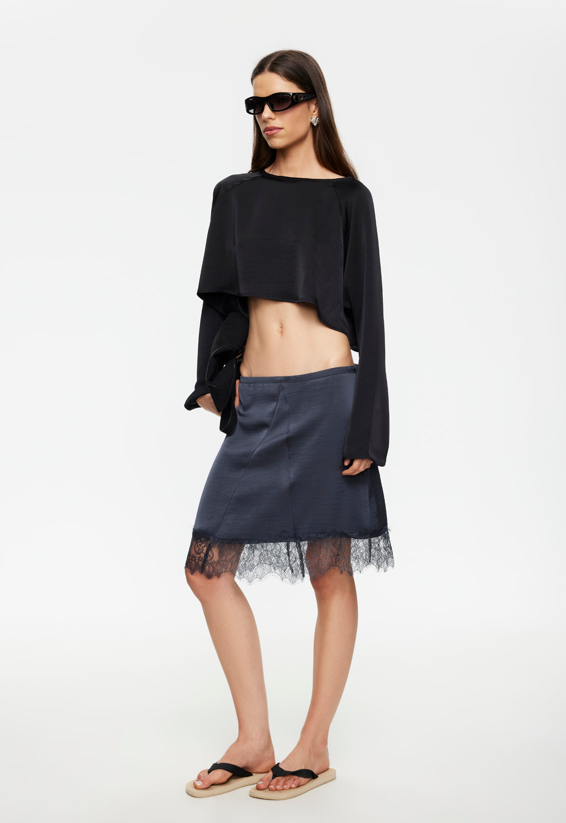 Lioness Fashion Store | Skin Midi Skirt - Petrol