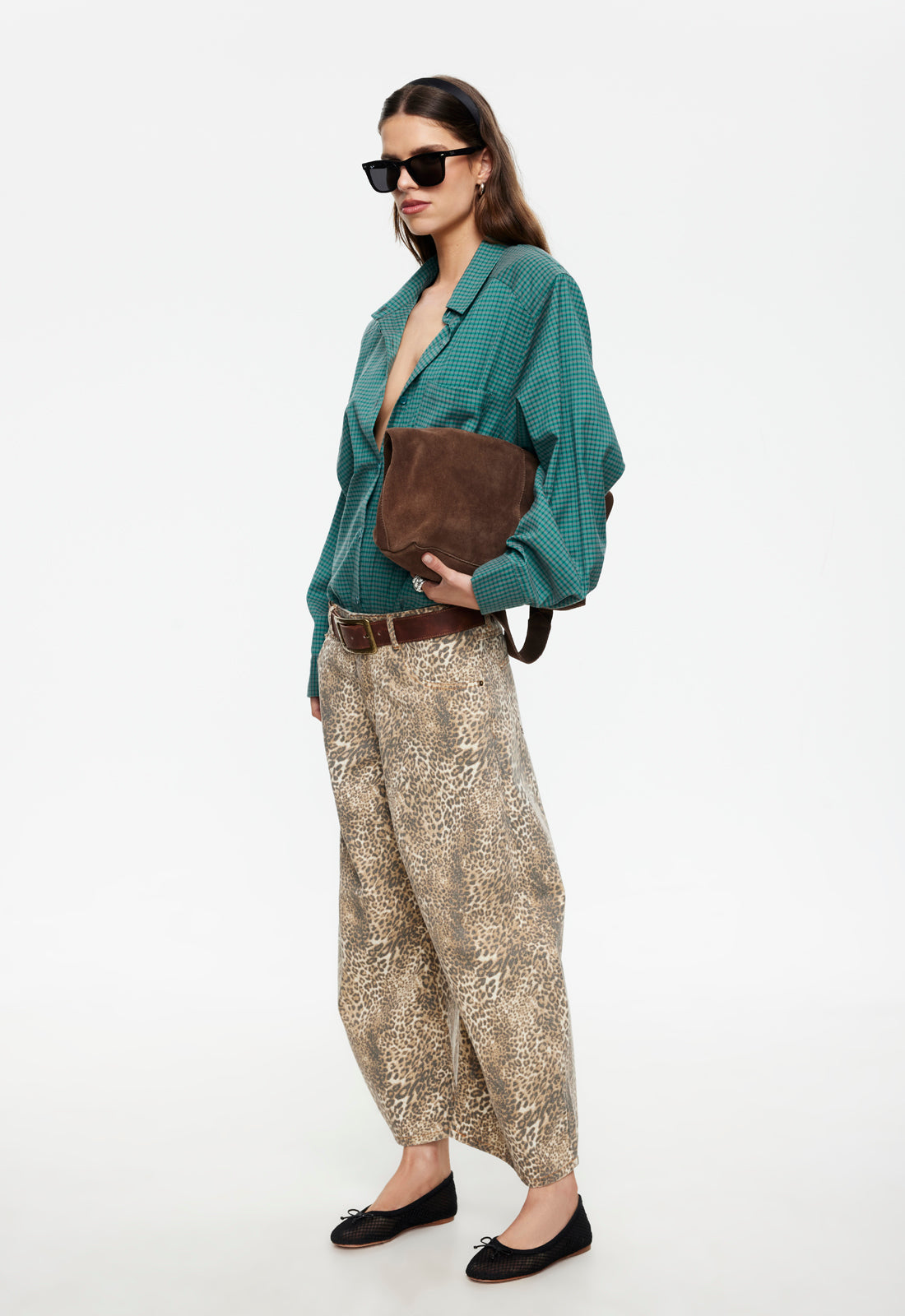 Lioness Fashion Discount | Horseshoe Cropped Jean - Leopard