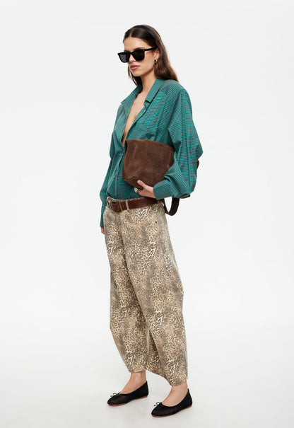 Lioness Fashion Discount | Horseshoe Cropped Jean - Leopard