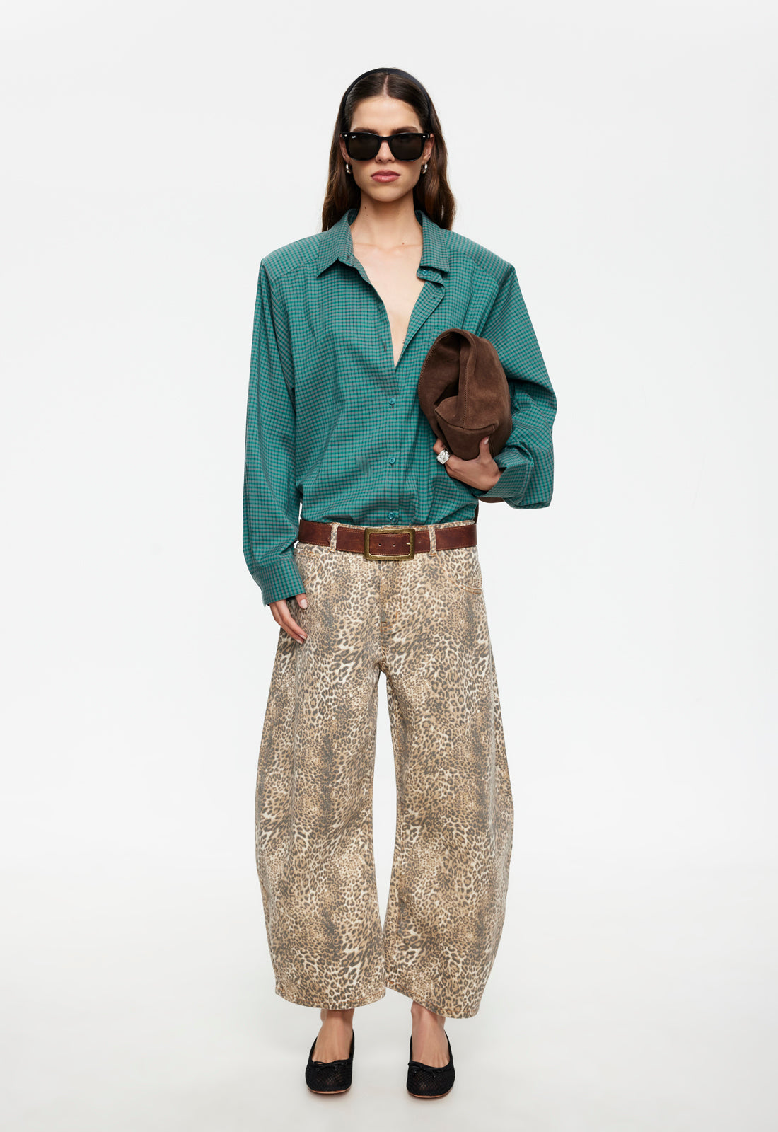 Lioness Fashion Discount | Horseshoe Cropped Jean - Leopard