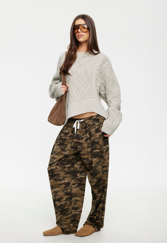 Lioness Fashion On Sale | LIAISON CABLE KNIT - ASH