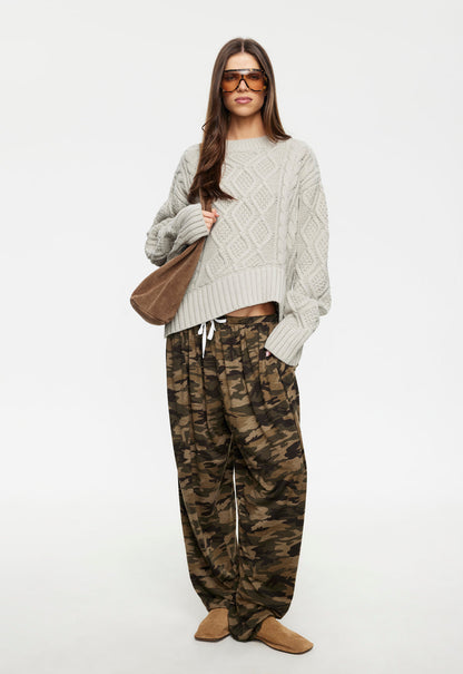 Lioness Fashion On Sale | LIAISON CABLE KNIT - ASH