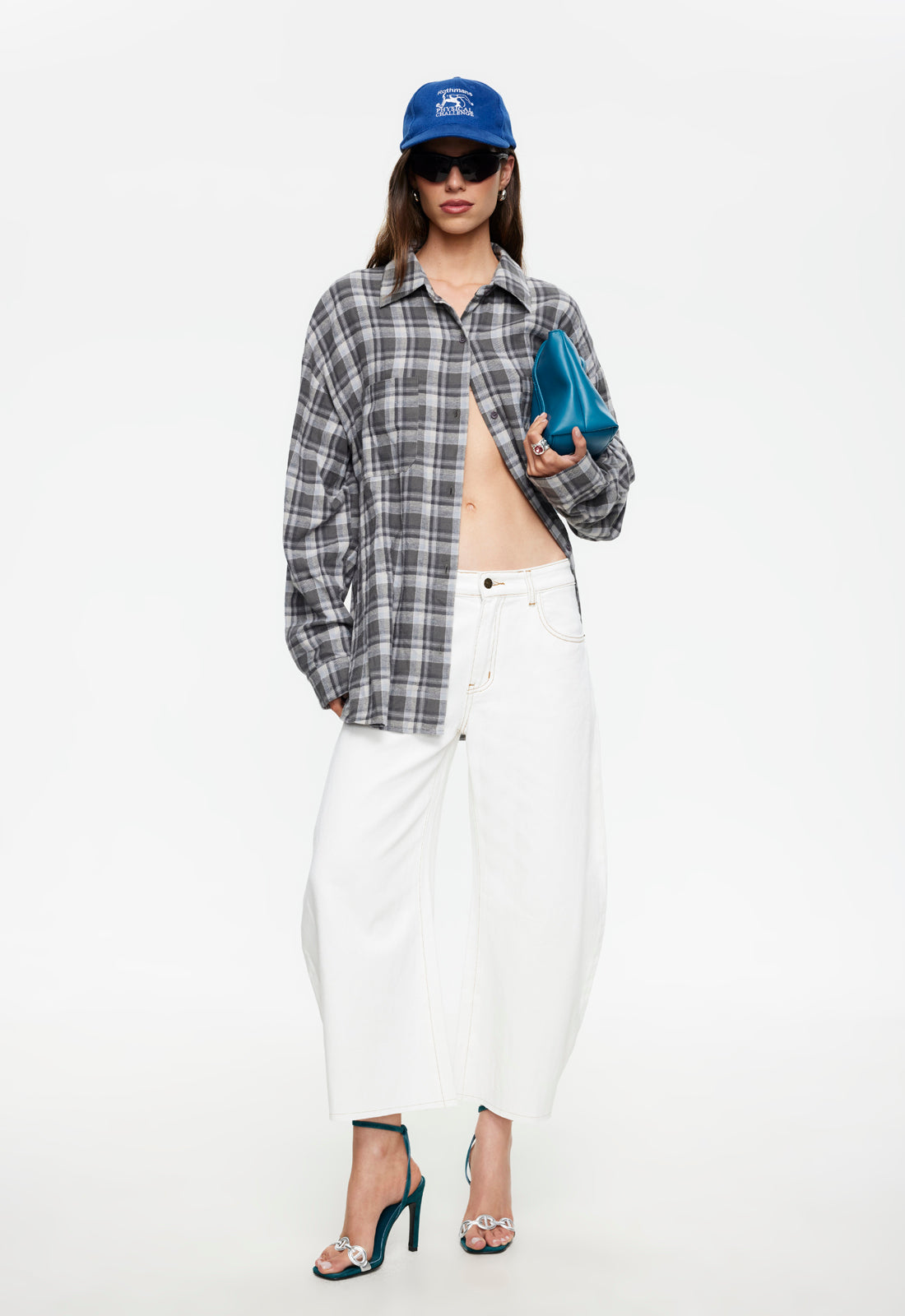 Lioness Fashion Sale | Clarity Shirt - Slate Plaid