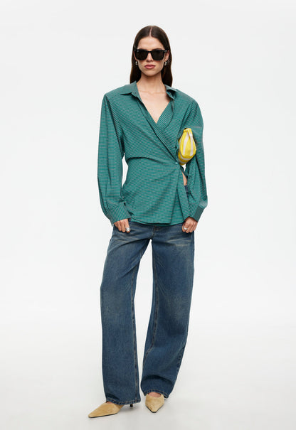 Lioness Fashion Online | Notting Hill Shirt - Forest Plaid
