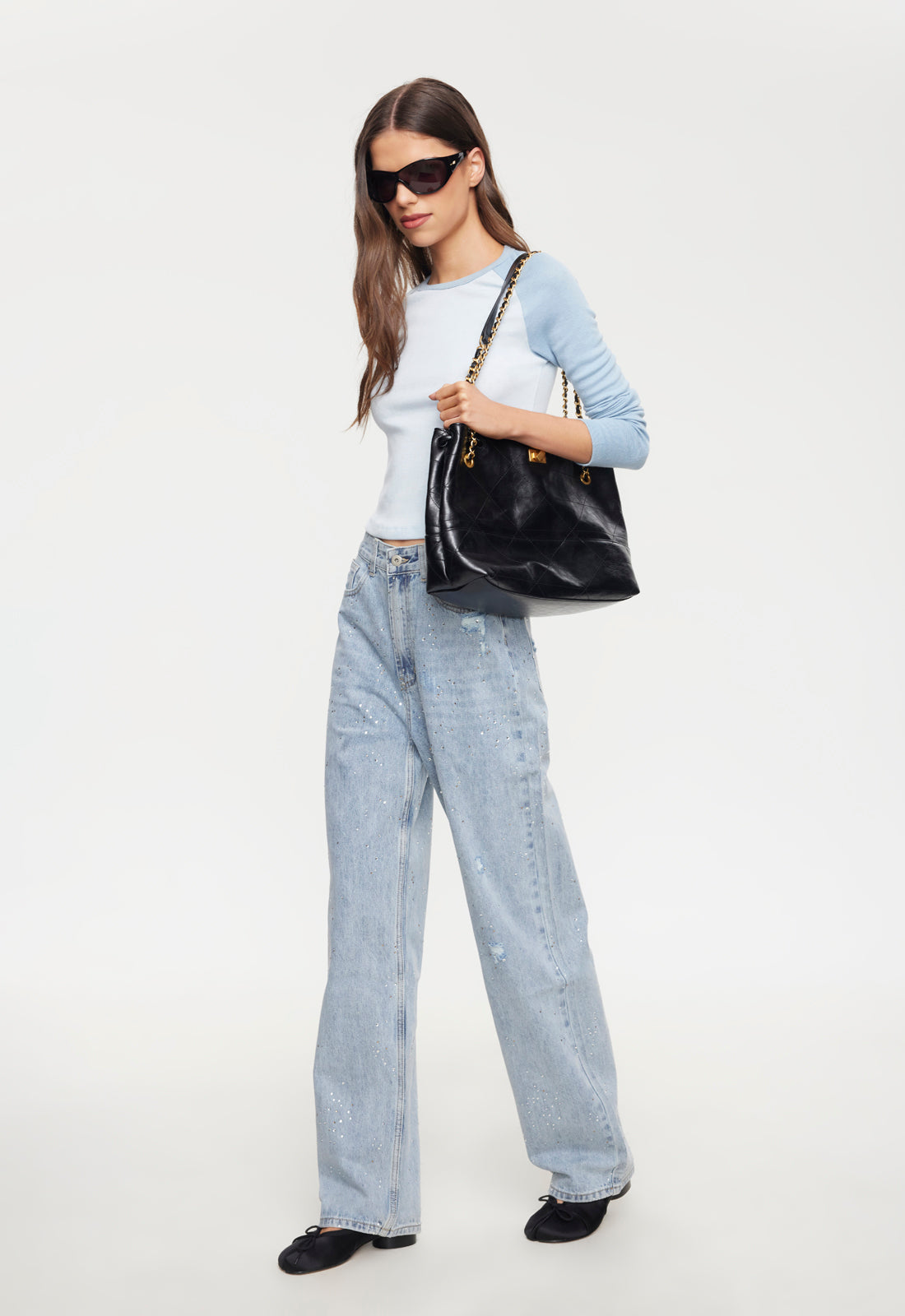 Lioness Fashion Online | Diamante Jean - Light Denim