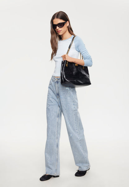 Lioness Fashion Online | Diamante Jean - Light Denim