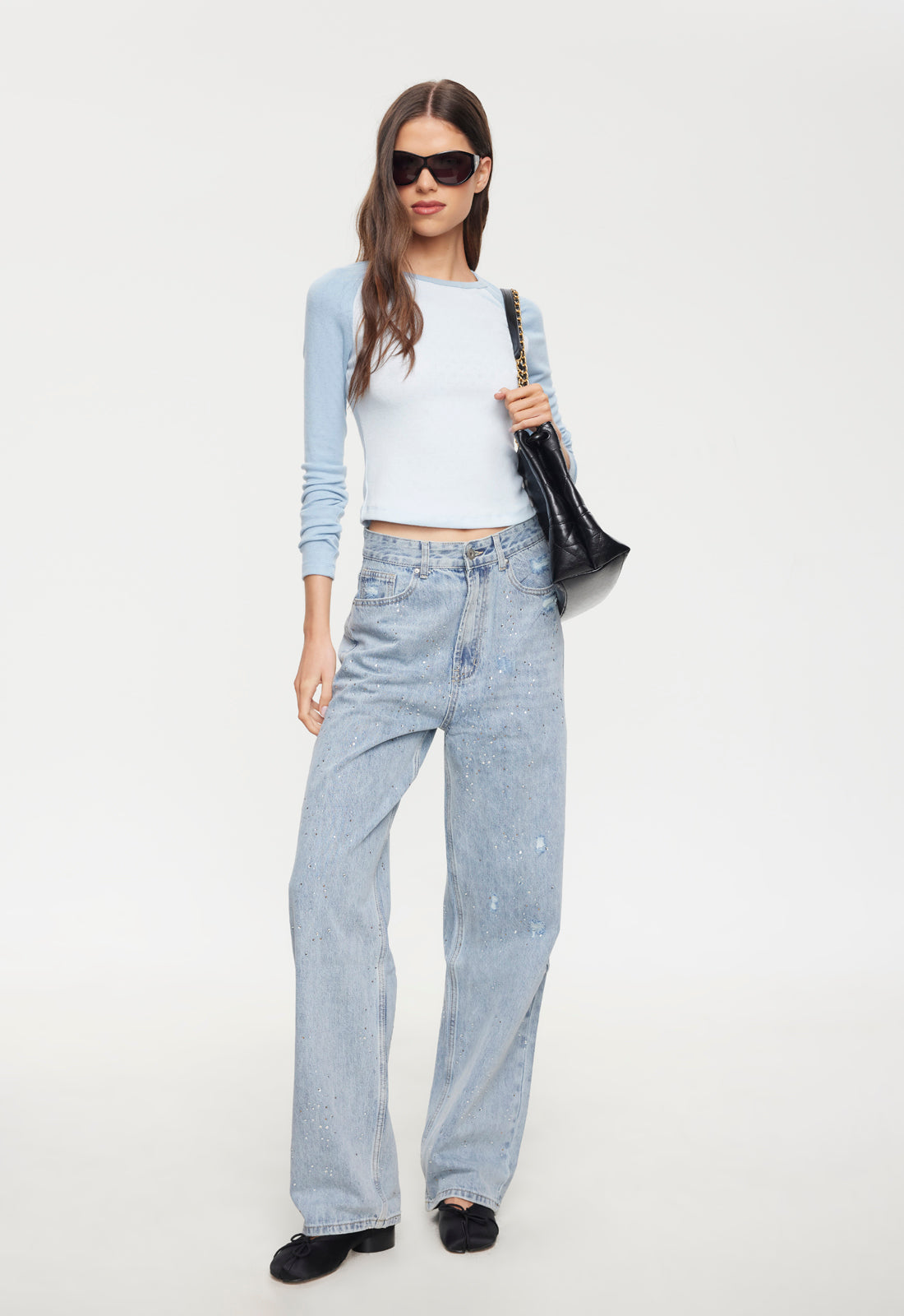 Lioness Fashion Online | Diamante Jean - Light Denim