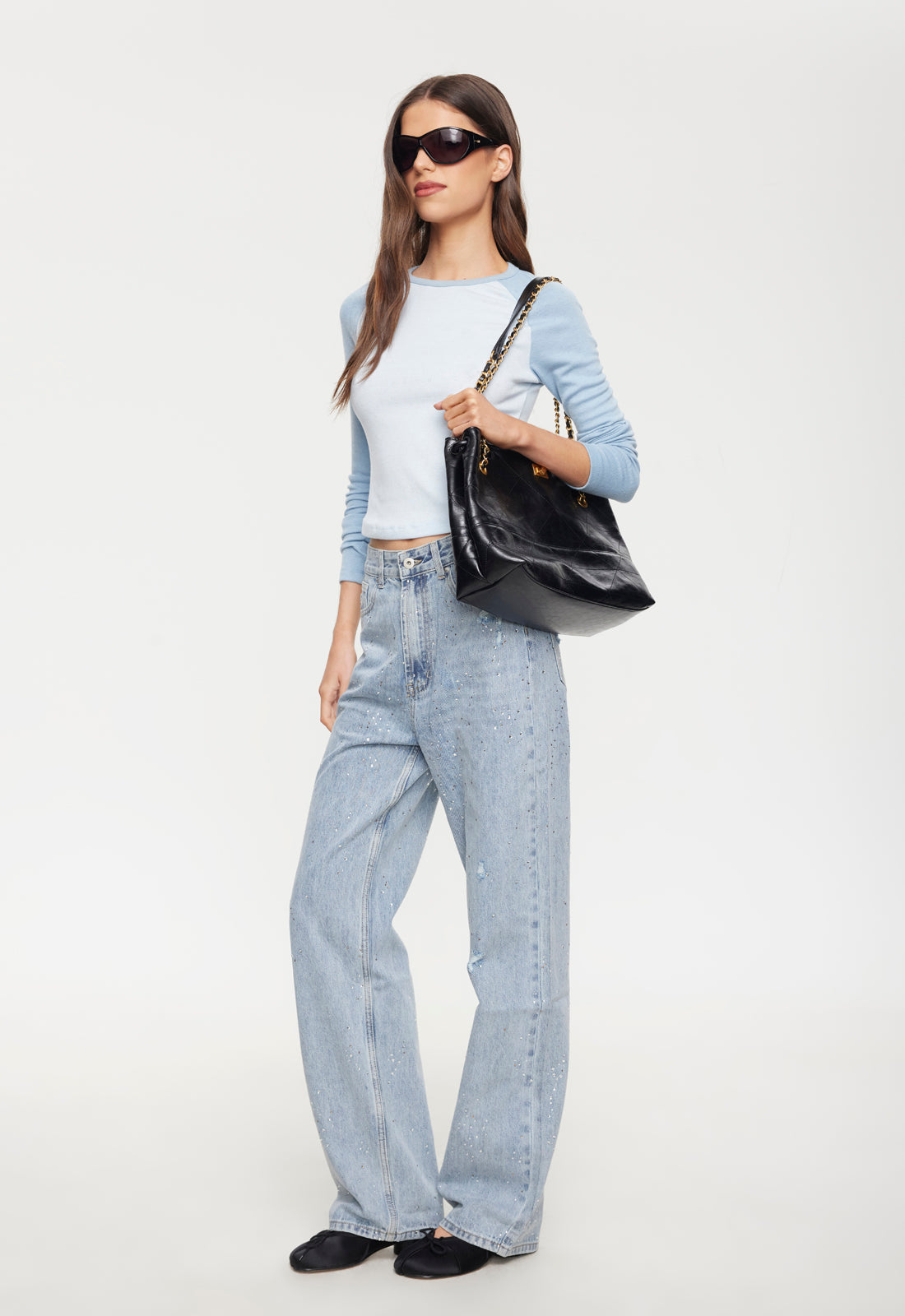 Lioness Fashion Online | Diamante Jean - Light Denim