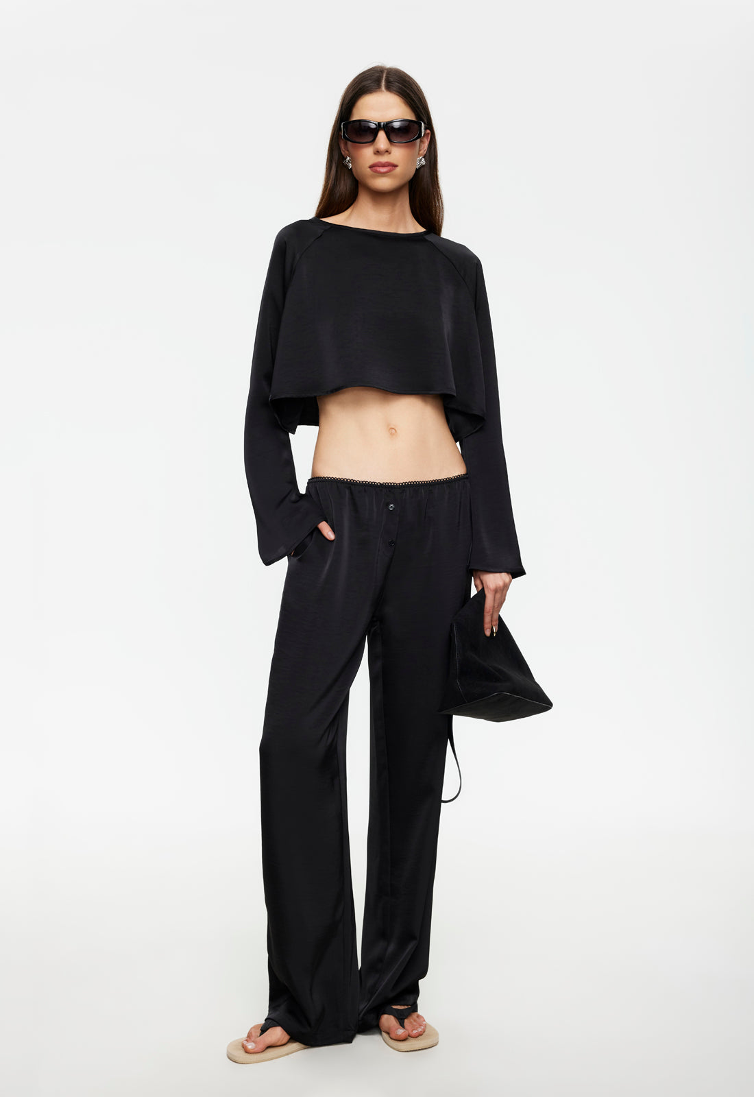 Lioness Fashion US | Gloss Long Sleeve - Noir