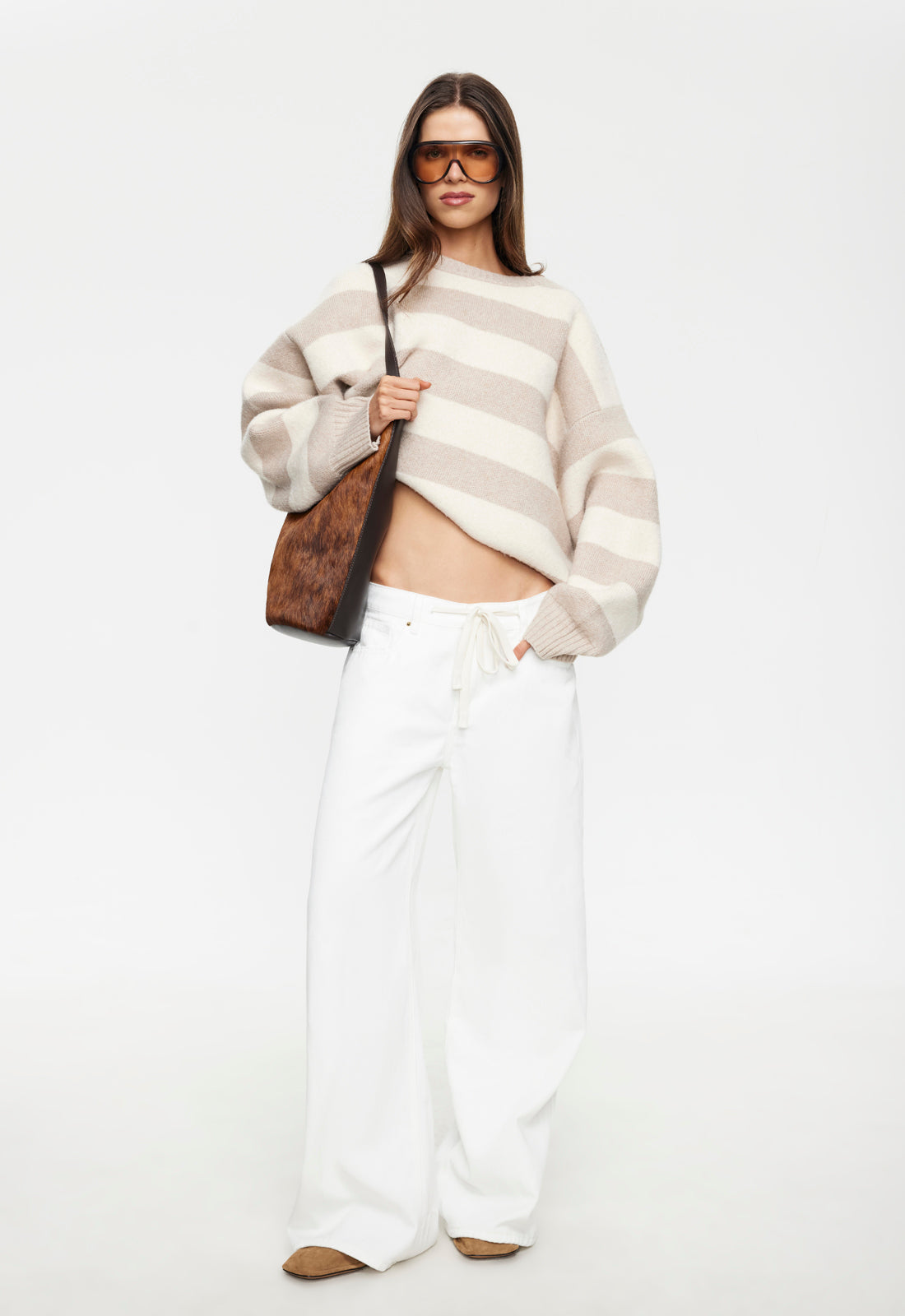 Lioness Fashion Outlets | Dolce Knit - Sand Stripe