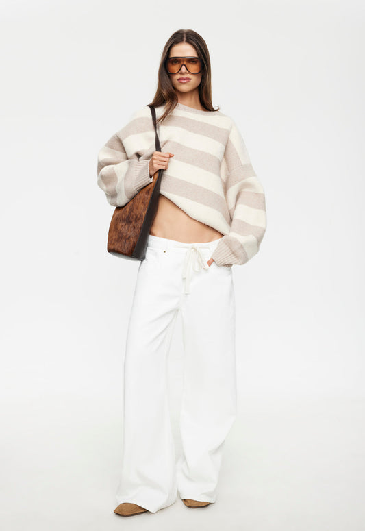 Lioness Fashion Outlets | Dolce Knit - Sand Stripe
