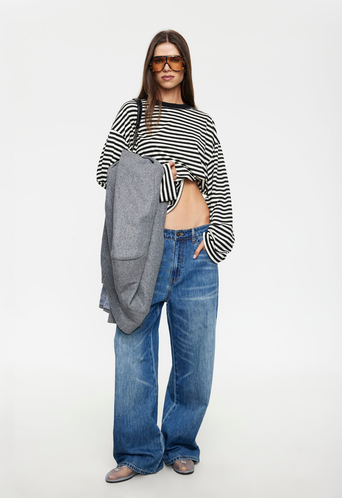 Lioness Fashion Online | Bloom Long Sleeve - Onyx Stripe