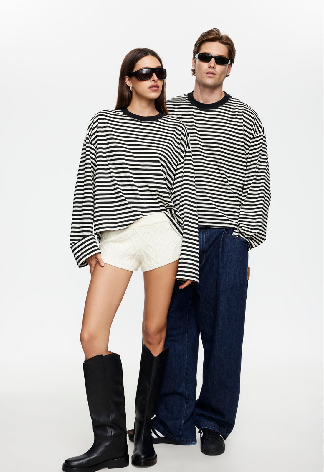 Lioness Fashion Online | Bloom Long Sleeve - Onyx Stripe