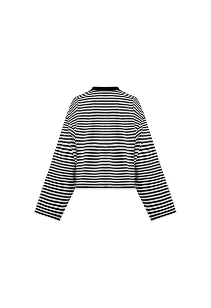 Lioness Fashion Online | Bloom Long Sleeve - Onyx Stripe