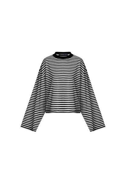 Lioness Fashion Online | Bloom Long Sleeve - Onyx Stripe