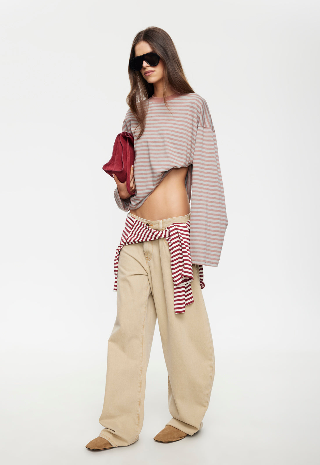 Lioness Fashion Online Shop | Bloom Long Sleeve - Muted Pastels Stripe