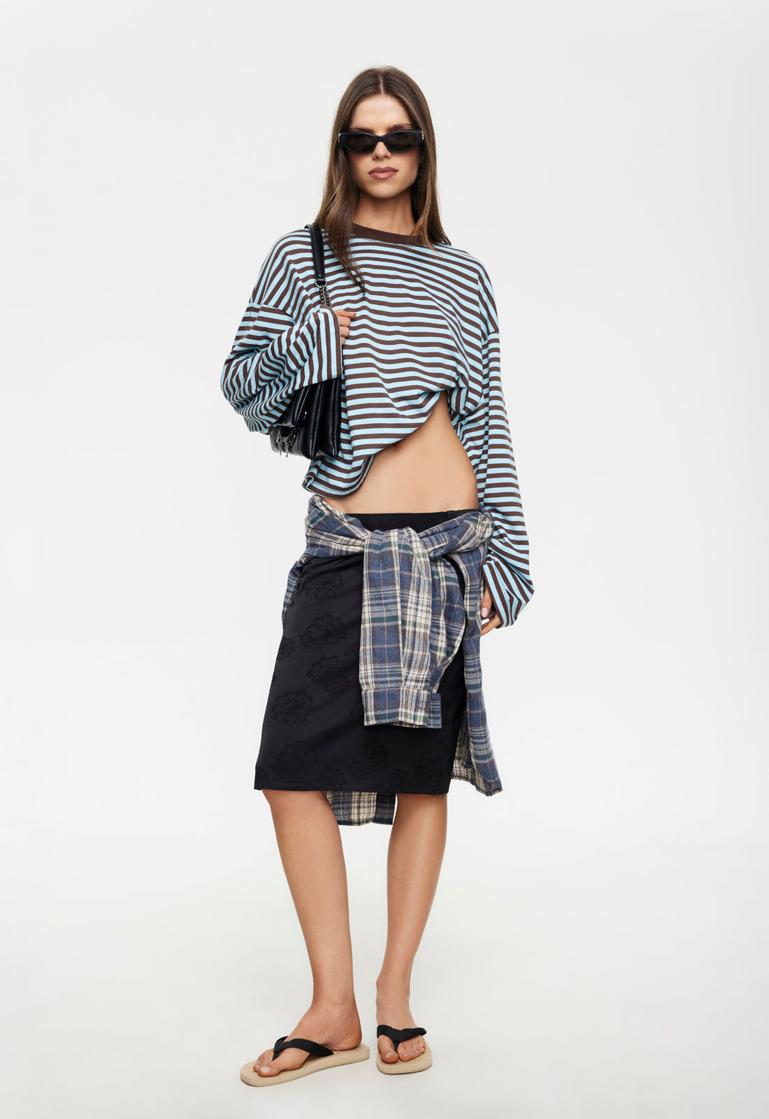 Lioness Fashion US | Bloom Long Sleeve - Chocolate Sea Stripe