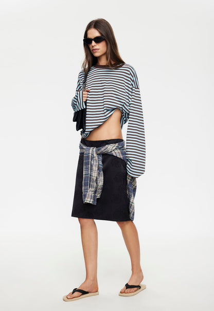 Lioness Fashion US | Bloom Long Sleeve - Chocolate Sea Stripe