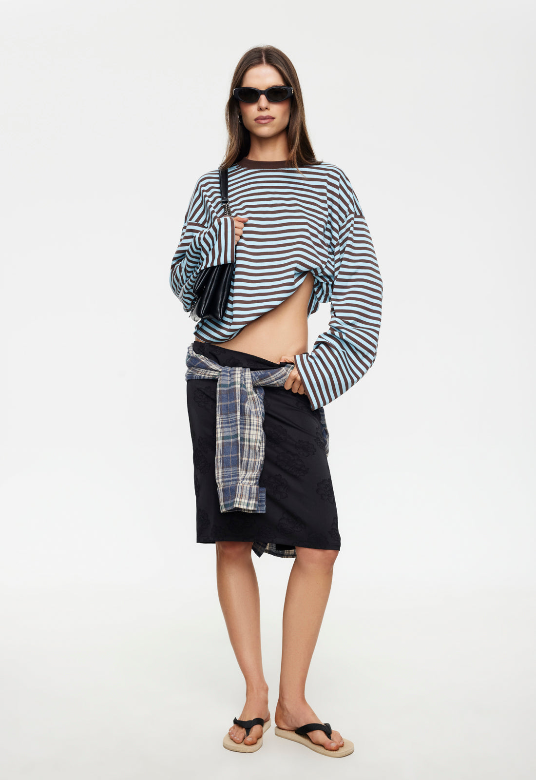Lioness Fashion US | Bloom Long Sleeve - Chocolate Sea Stripe
