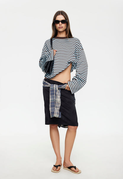 Lioness Fashion US | Bloom Long Sleeve - Chocolate Sea Stripe