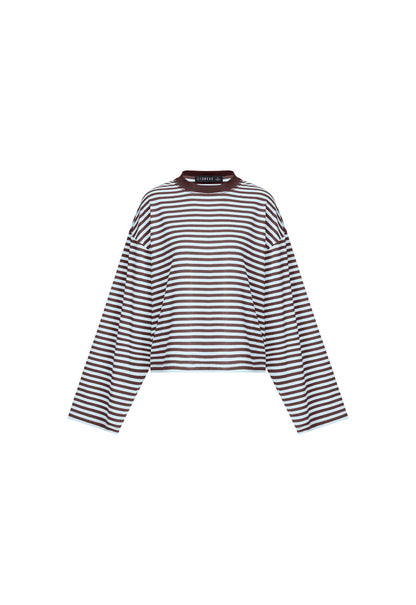 Lioness Fashion US | Bloom Long Sleeve - Chocolate Sea Stripe