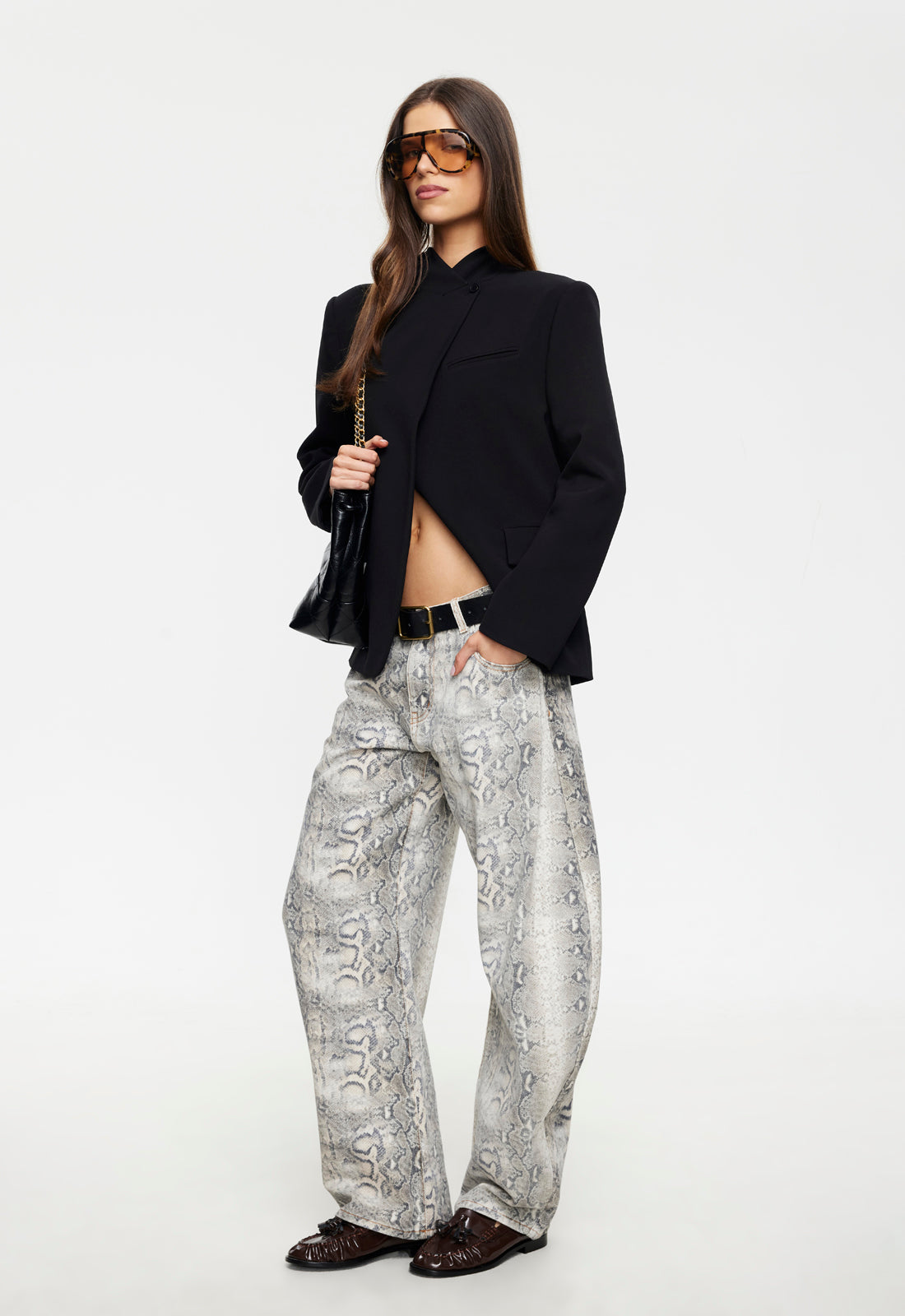 Lioness Fashion US | HORSESHOE JEAN - PYTHON