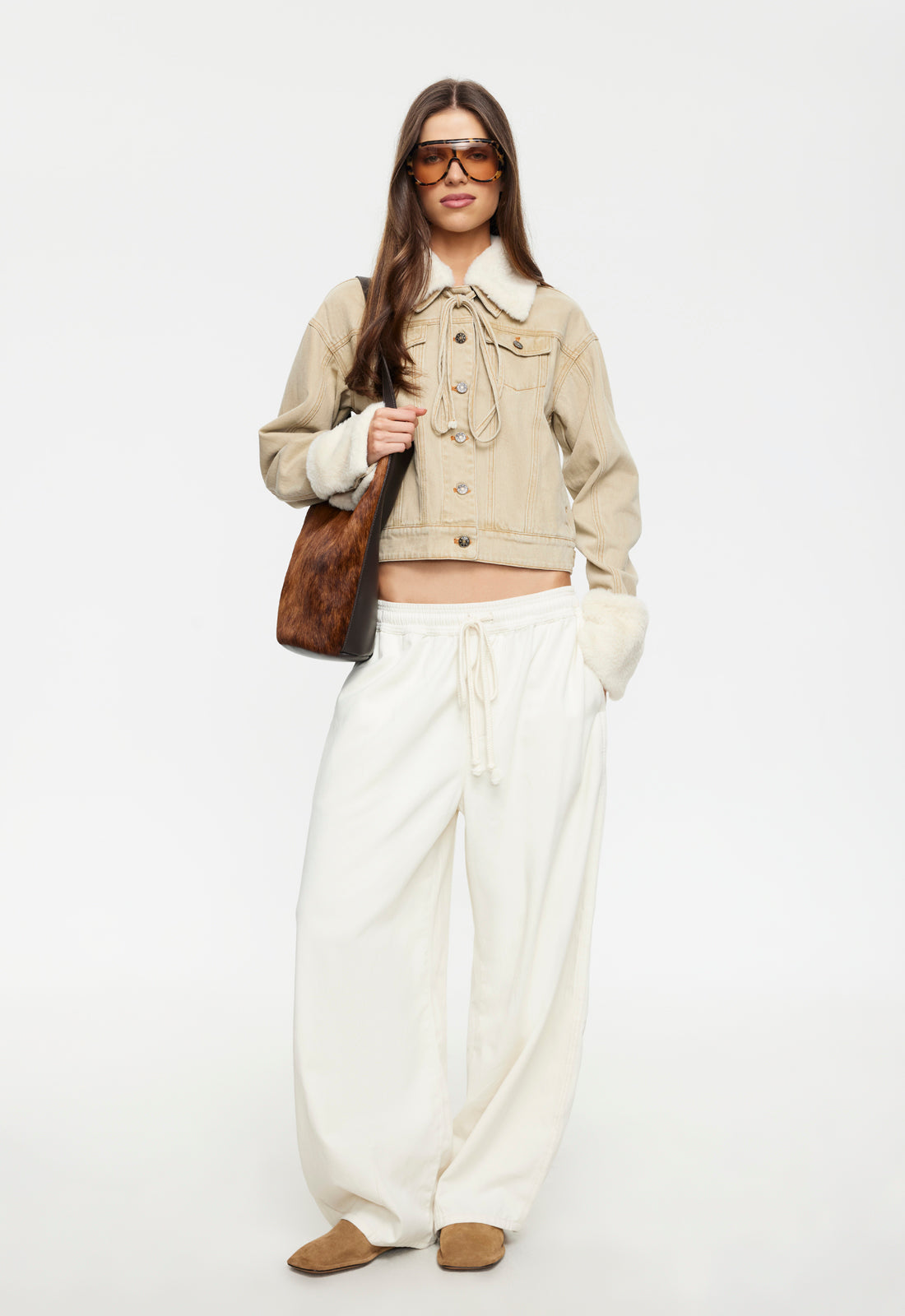 Lioness Fashion Store | APRES DENIM JACKET - STONE