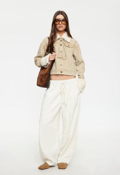 Lioness Fashion Store | APRES DENIM JACKET - STONE