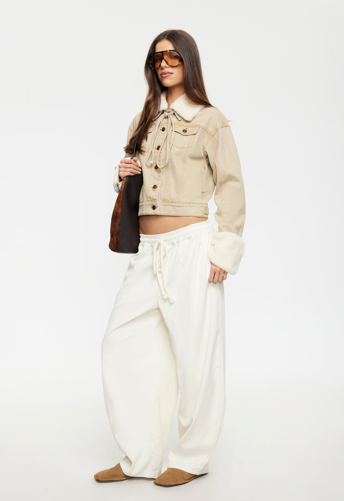 Lioness Fashion Store | APRES DENIM JACKET - STONE