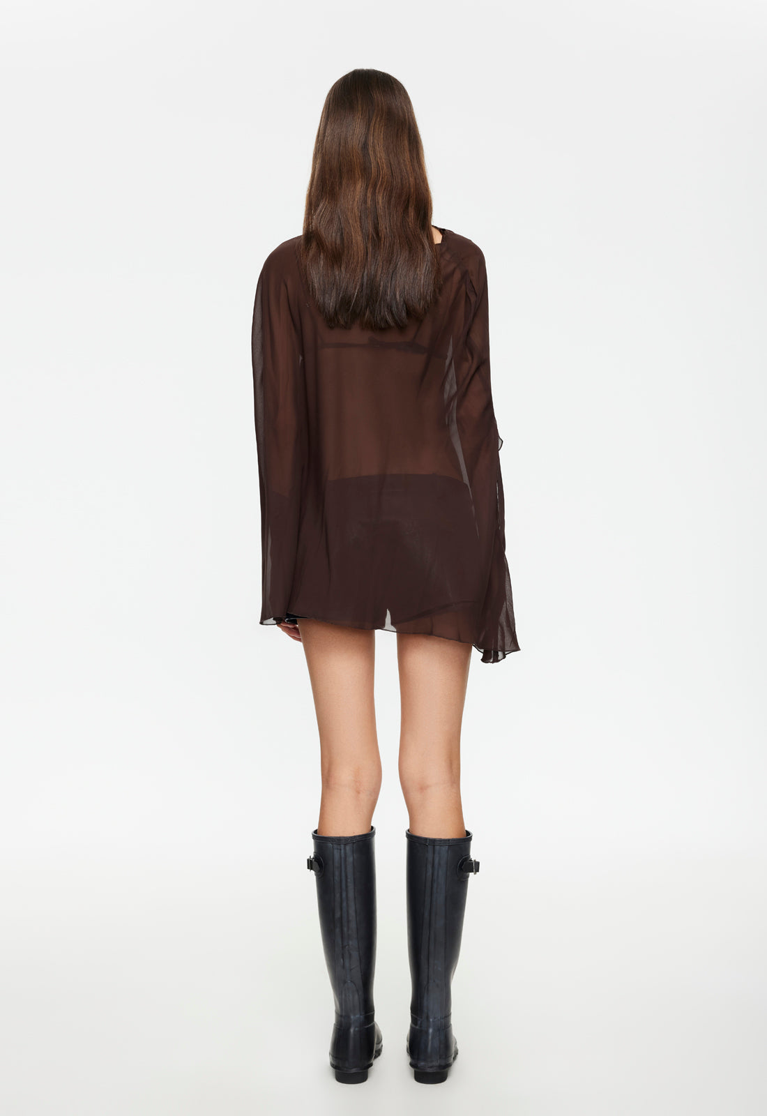 Lioness Fashion Near Me | AURA PONCHO - CHOCOLATE