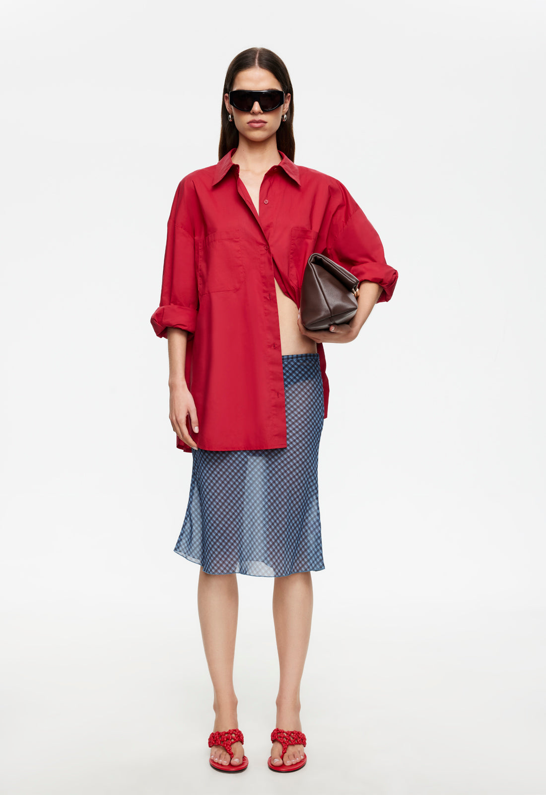 Lioness Fashion Outlets | CLARITY SHIRT - CRIMSON