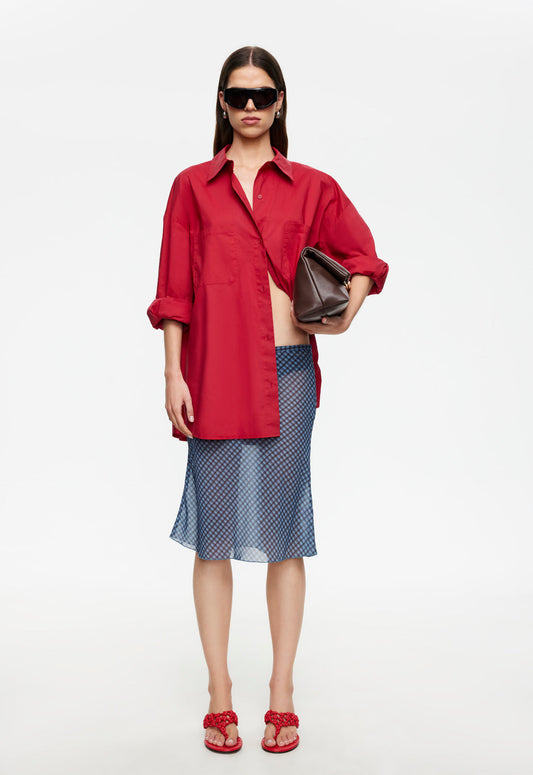 Lioness Fashion Outlets | CLARITY SHIRT - CRIMSON