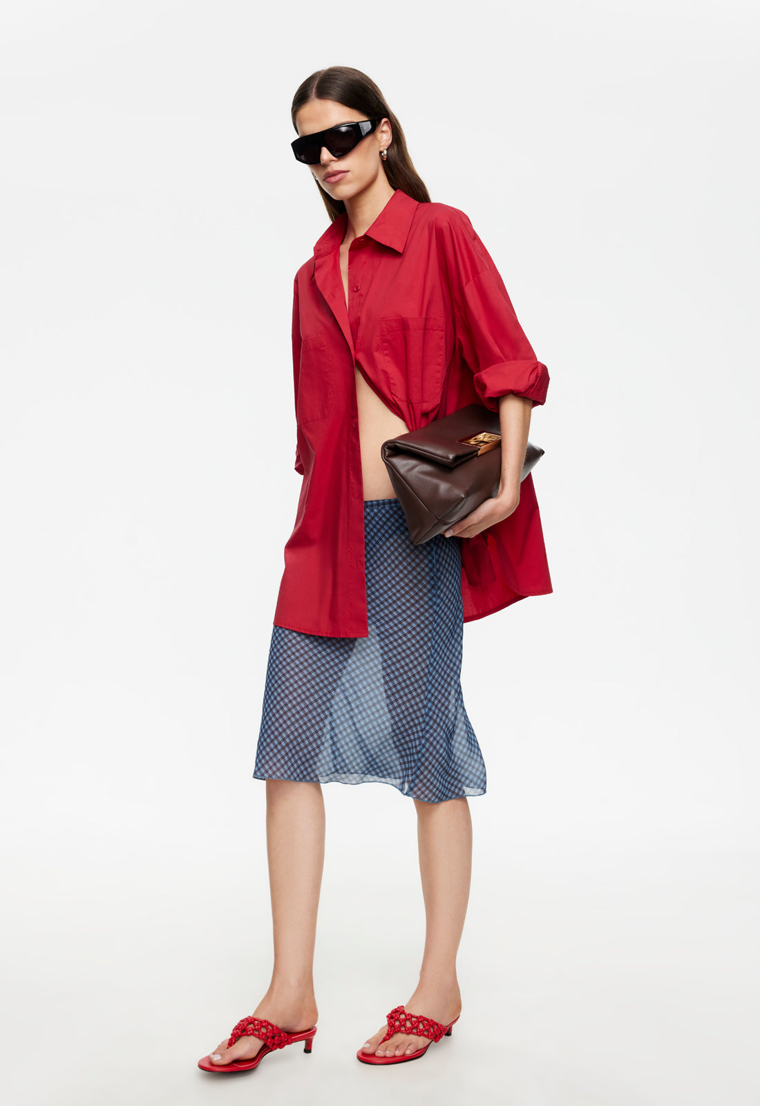 Lioness Fashion Outlets | CLARITY SHIRT - CRIMSON