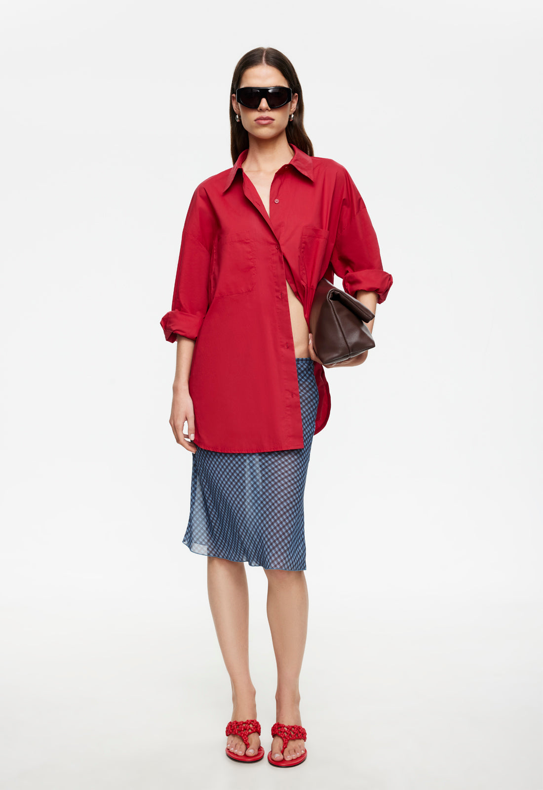 Lioness Fashion Outlets | CLARITY SHIRT - CRIMSON