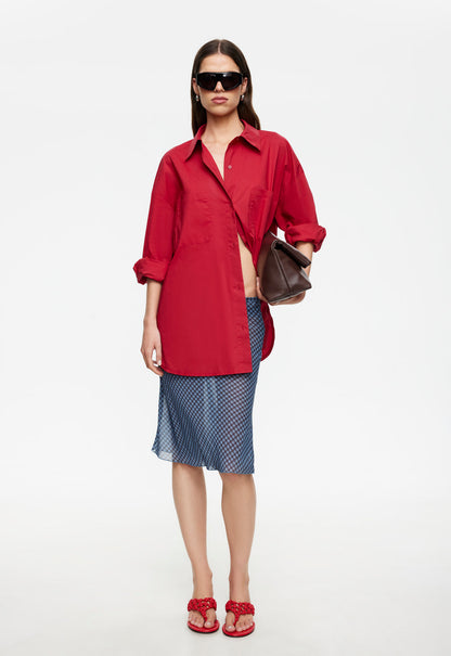 Lioness Fashion Outlets | CLARITY SHIRT - CRIMSON