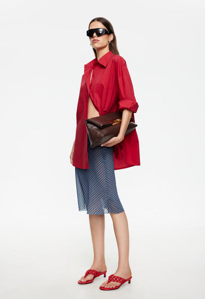 Lioness Fashion Outlets | CLARITY SHIRT - CRIMSON