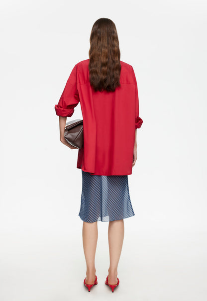 Lioness Fashion Outlets | CLARITY SHIRT - CRIMSON