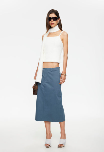 Lioness Fashion Outlet | Famiglia Midi Skirt - Slate