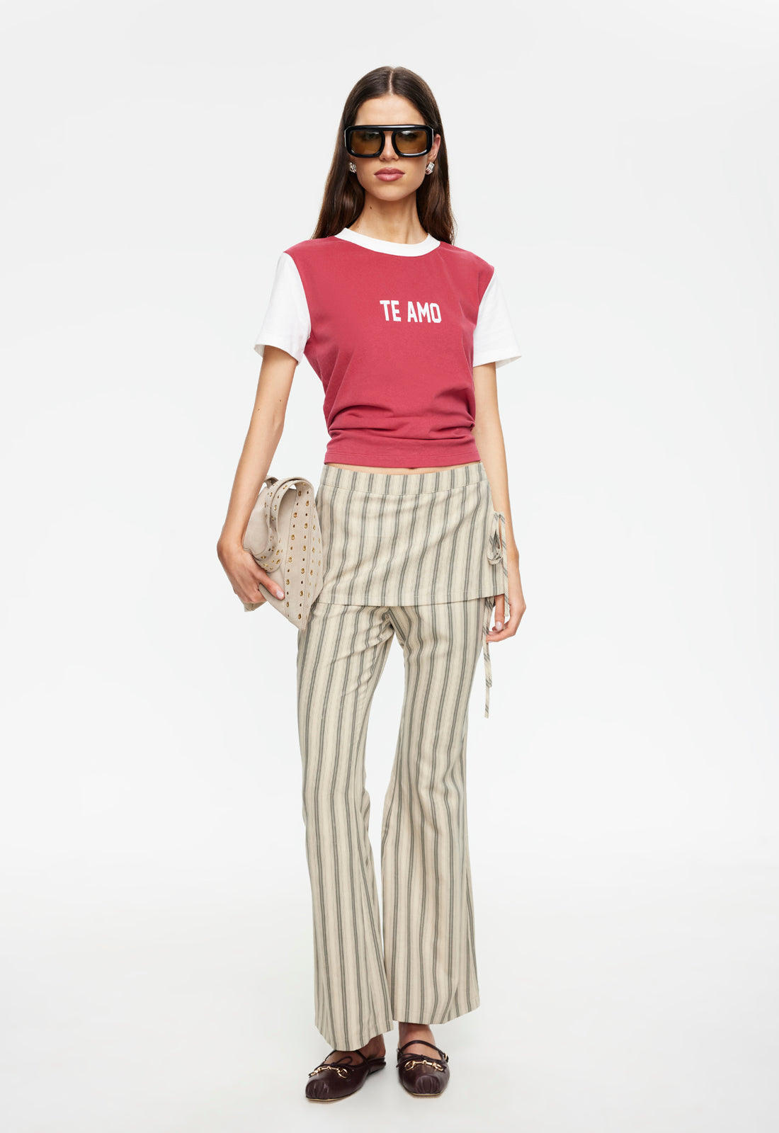Lioness Fashion Outlets | ALPINE PANT - BEIGE STRIPE