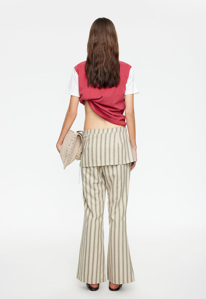 Lioness Fashion Outlets | ALPINE PANT - BEIGE STRIPE