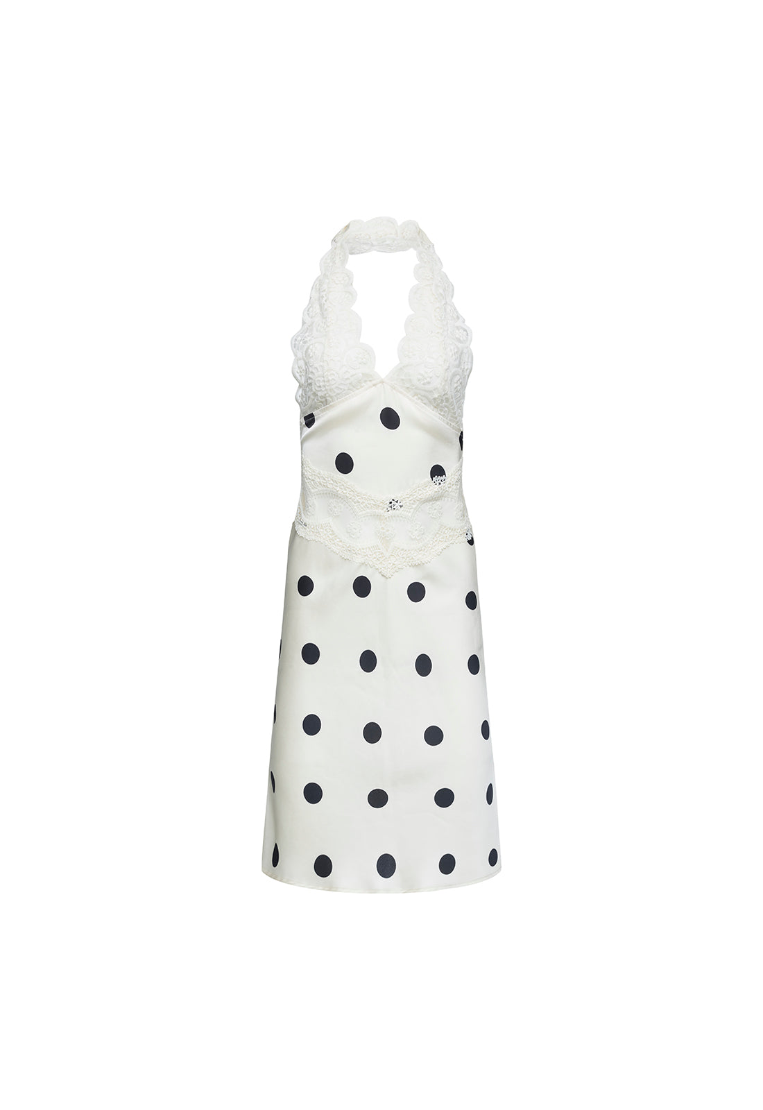 Lioness Fashion Store | Solana Midi Dress - Cream Polka