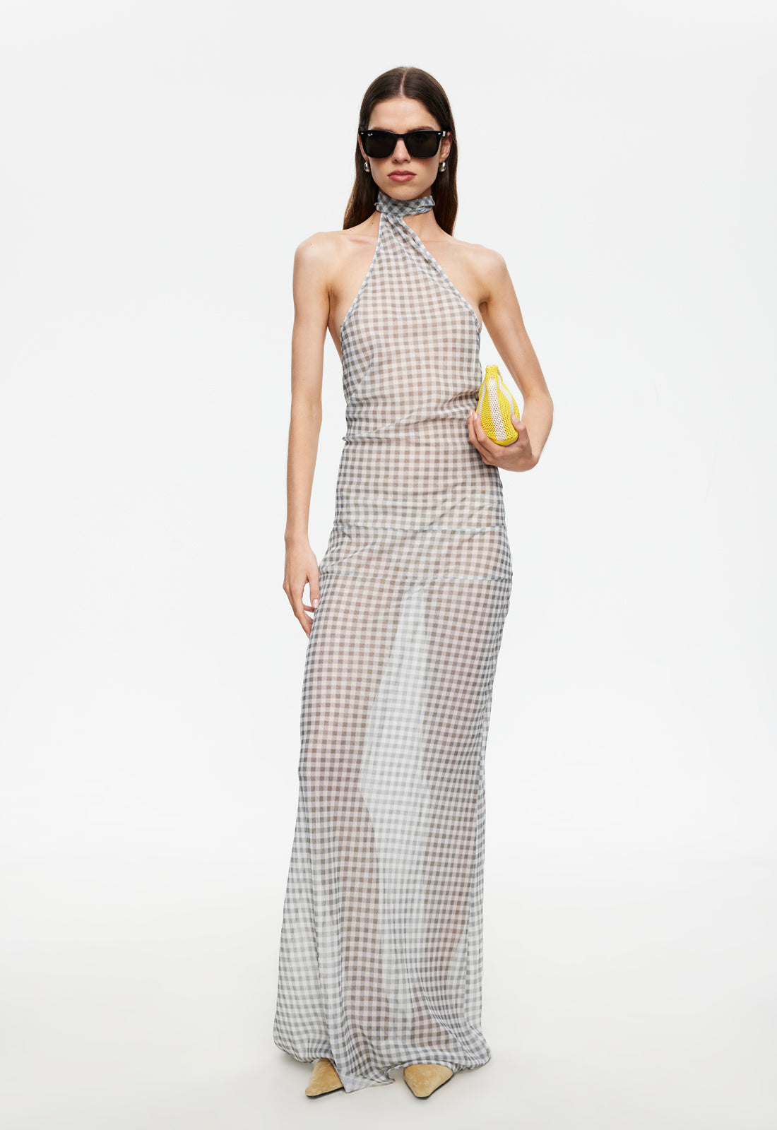 Lioness Fashion US | LUX MAXI DRESS - SKY CHECK