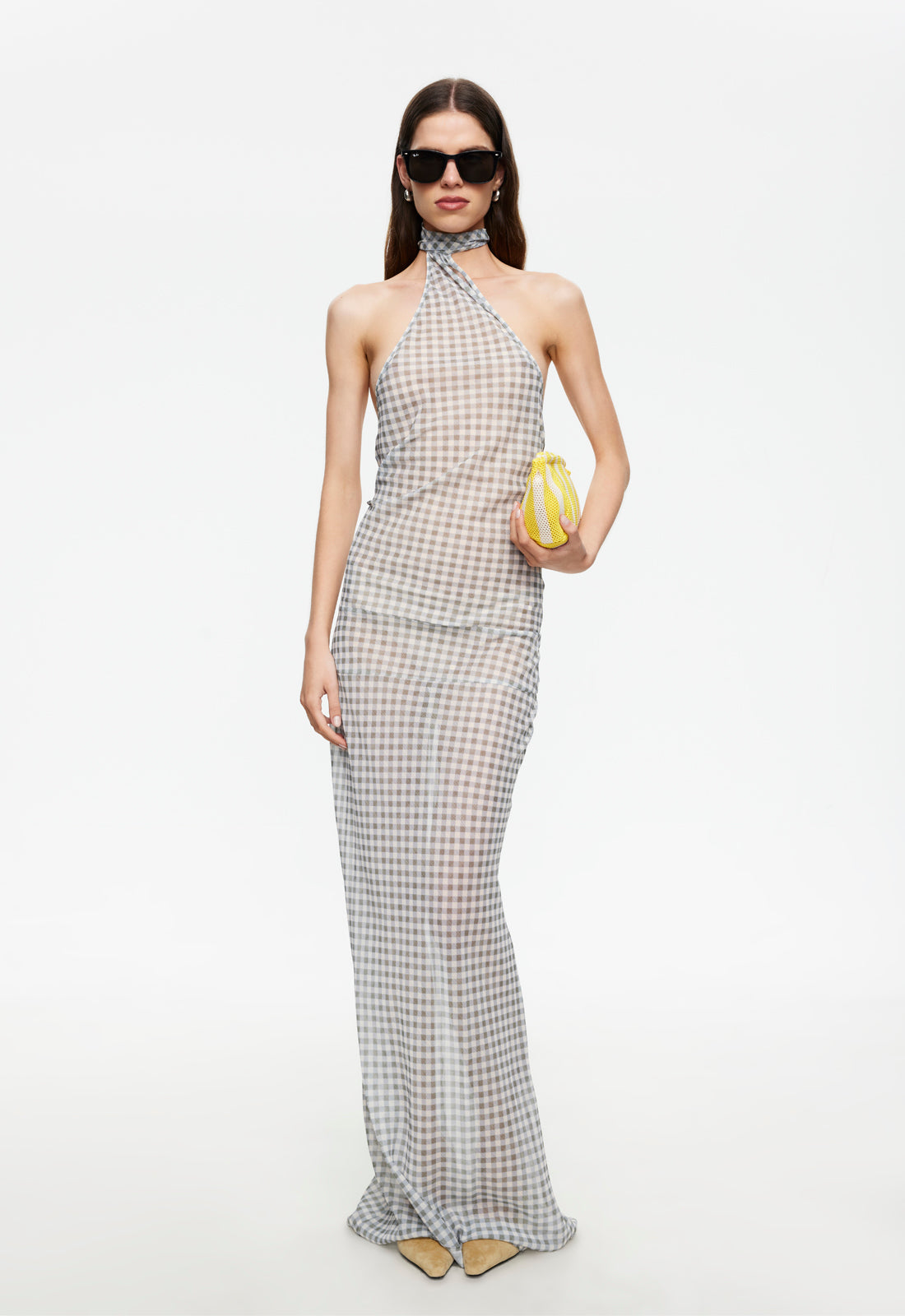 Lioness Fashion US | LUX MAXI DRESS - SKY CHECK