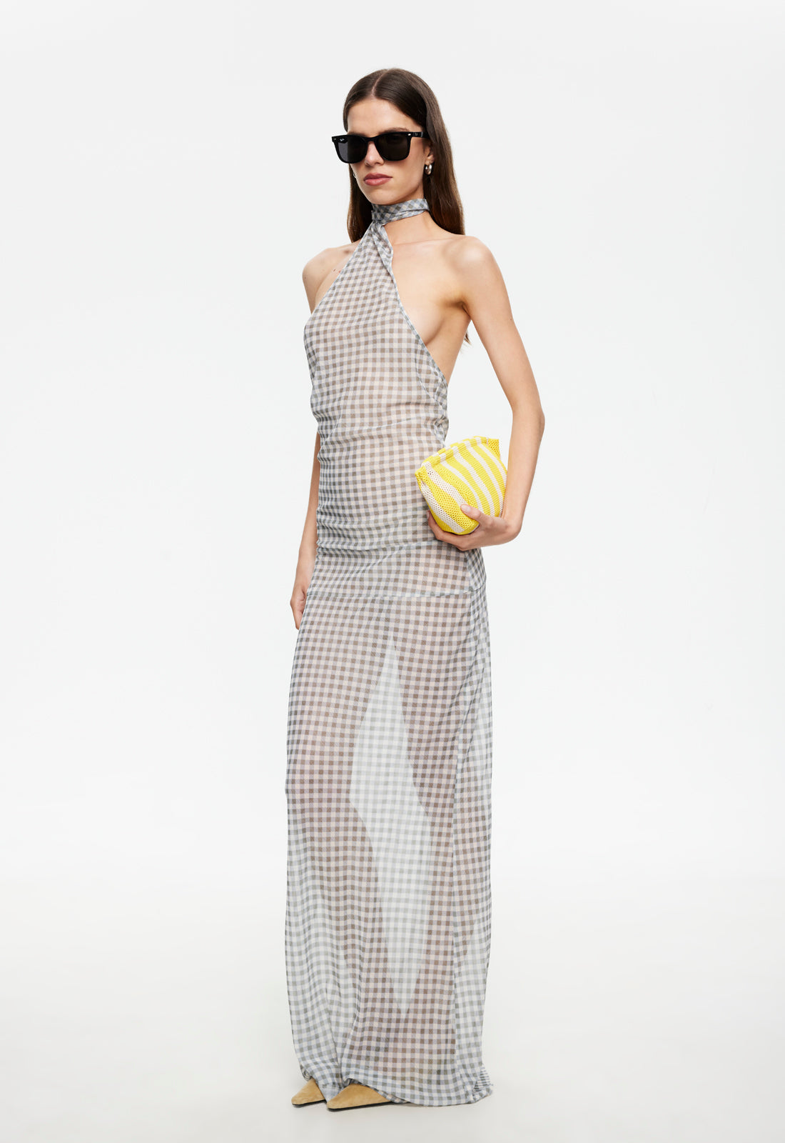 Lioness Fashion US | LUX MAXI DRESS - SKY CHECK