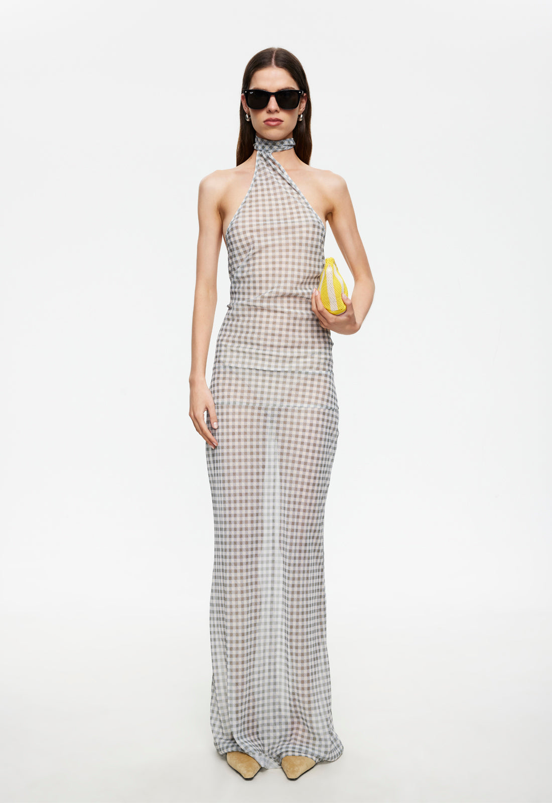 Lioness Fashion US | LUX MAXI DRESS - SKY CHECK