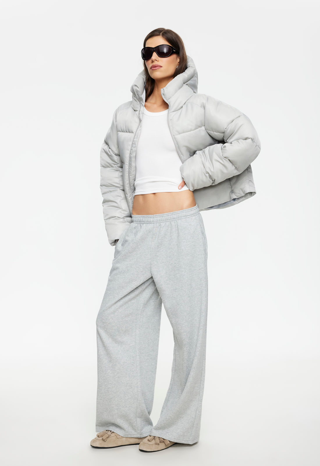 Lioness Fashion Outlet | Cindy Puffer Jacket - Ash