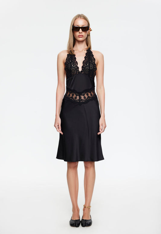 Lioness Fashion Sale | SOLANA MIDI DRESS - ONYX