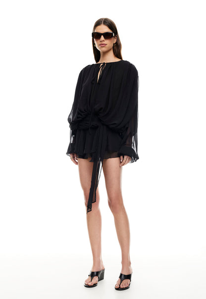 Lioness Fashion Online | ELEMENTS MINI DRESS - NOIR